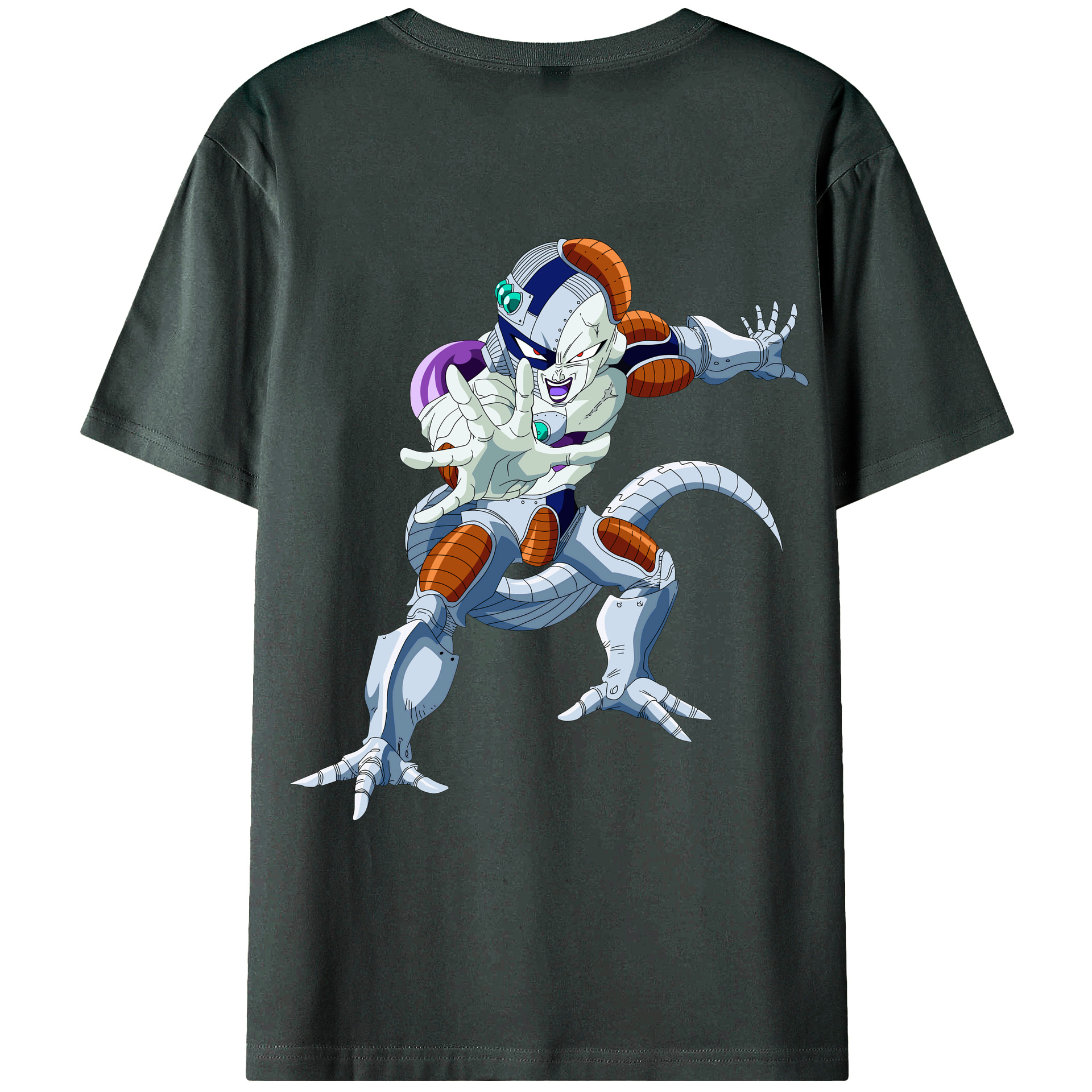 （画像用） ドラゴンボール フリーザ DRAGON BALL Frieza 綿100％ メンズ半袖Tシャツ（バックプリント） 通気性